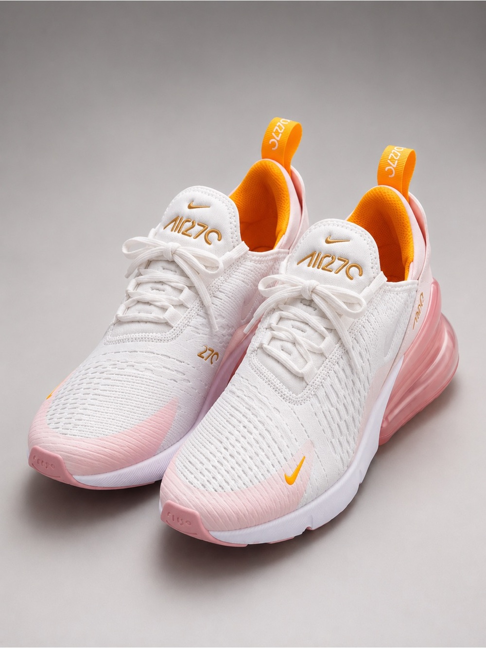 Nike Air Max 270 Women’s Sneakers - White Pink Orange